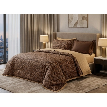 Pościel która otula spokojem 160x200 elegancka Panterka PK818 z PRZEŚCIERADŁEM